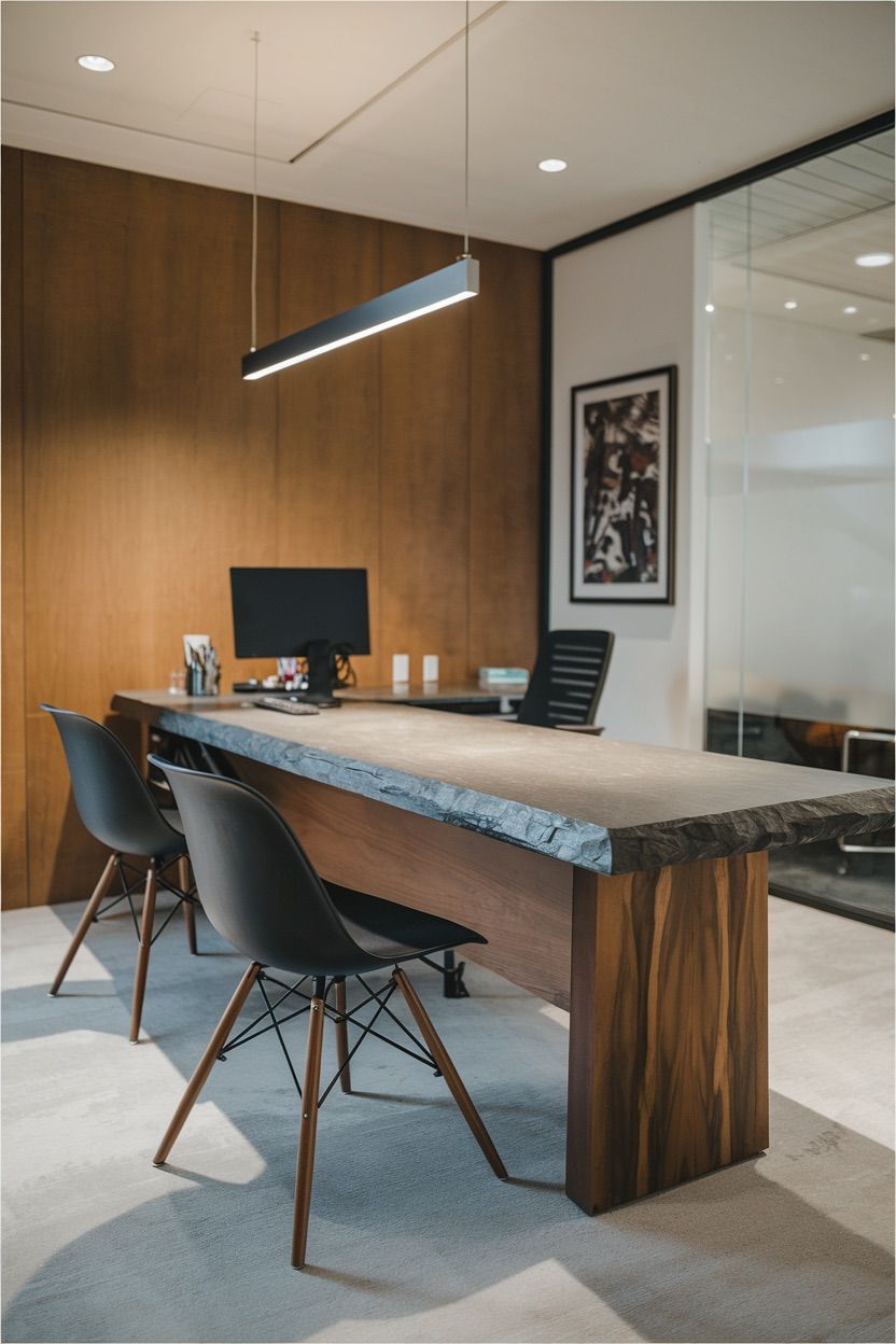 Desk with Modern Industrial Elements